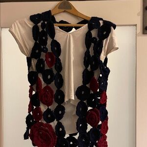 Floral Knit Women’s Cardigan